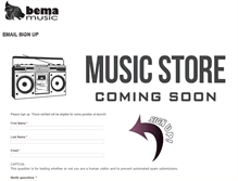 Tablet Screenshot of bemamusic.com